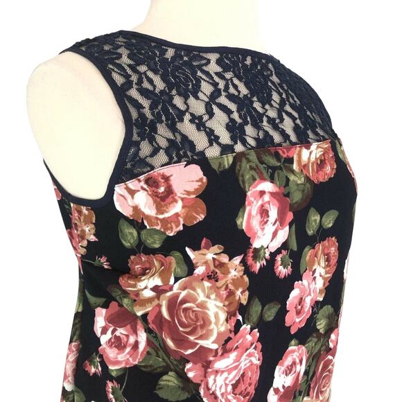 Piphany Career Shift Dress Knee Length Sleeveless Lace Boat Neck Size XL Blue - Picture 3 of 9